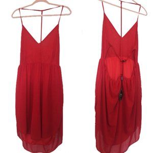 NWT Zaful Forever Young Strappy Red Dress (XL)